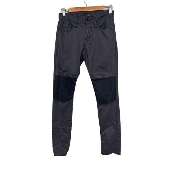 G by Guess Xeelan Blocked Moto Skinny Gray Jean size 28 Zip Ankles - Picture 1 of 9